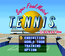 Super Final Match Tennis screenshot 4 for Super Famicom